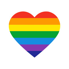 lgbtq pride heart heart shape lgbt progress vector art silhouette