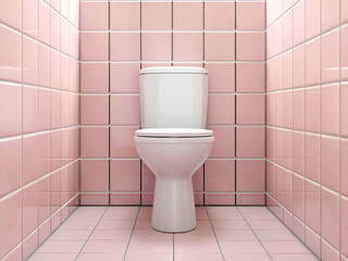 pink backgrund and  white  toilet bowl