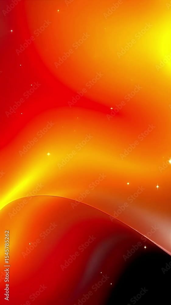 Poster Abstract Video of Fiery Colors with Glowing Particles and Dynamic Shapes