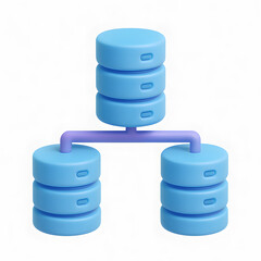 3D Server Illustration Isolated in a White Background