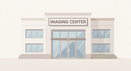 Large white building with a sign that says Imaging Center