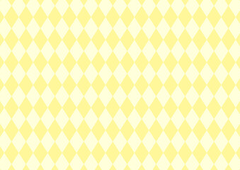 黄色のダイヤ柄の背景素材　イラスト　ベクター