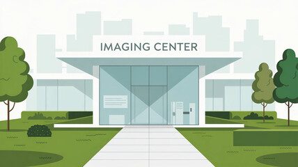 Building with a large window that says Imaging Center