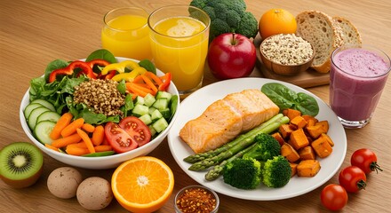 healthy diet food ready for dine