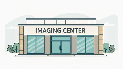 Building with a large window that says Imaging Center