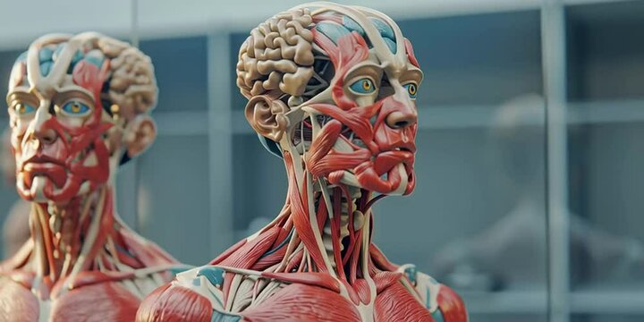 Durchsicht in einen menschlichen K&ouml;rper von verschiedenen Seiten betrachtet.