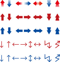 矢印　アイコン　飾り　あしらい　ピクトグラム　ビジネス　イラスト素材セット