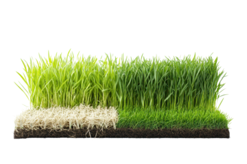 Diverse agricultural patterns showcase the variety of crops and grass types cultivated across different regions and climates in a carefully arranged display of greenery