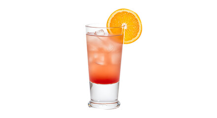 Refreshing Sunset Citrus Cocktail with Orange Garnish A Perfect Blend of Fruity Flavors, Ice