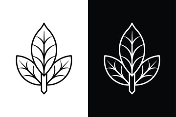 Sorrel Vegetable Icon. Flat Vector of Sorrel Leaf and Branch Design