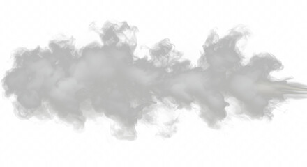 Swirling Smoke PNG Cutout Gray and White Mist Vapor Effects with Set Through Background