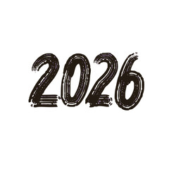 年号 2026 手書き風