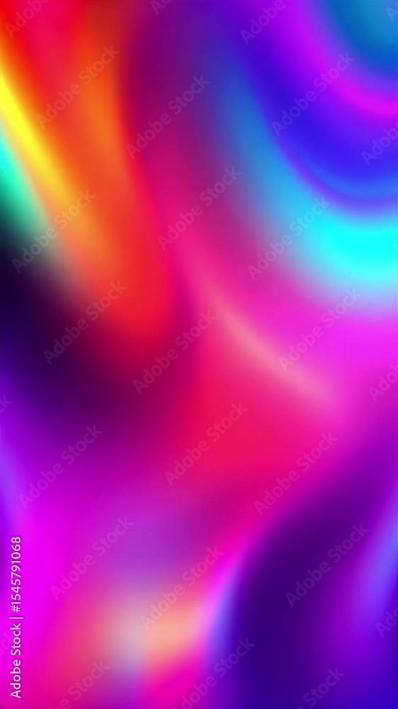 Poster Vibrant Abstract Video with Flowing Colors and Dynamic Light Effects