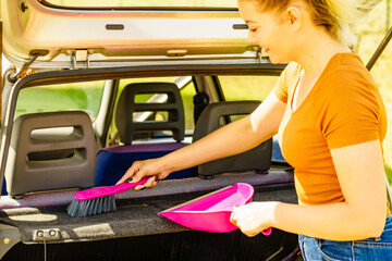 Cleaning car interior