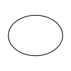 ellipse geometric shapes icon