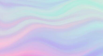 Obraz premium Abstract Pastel Color Waves on White Background with Soft Flowing Texture