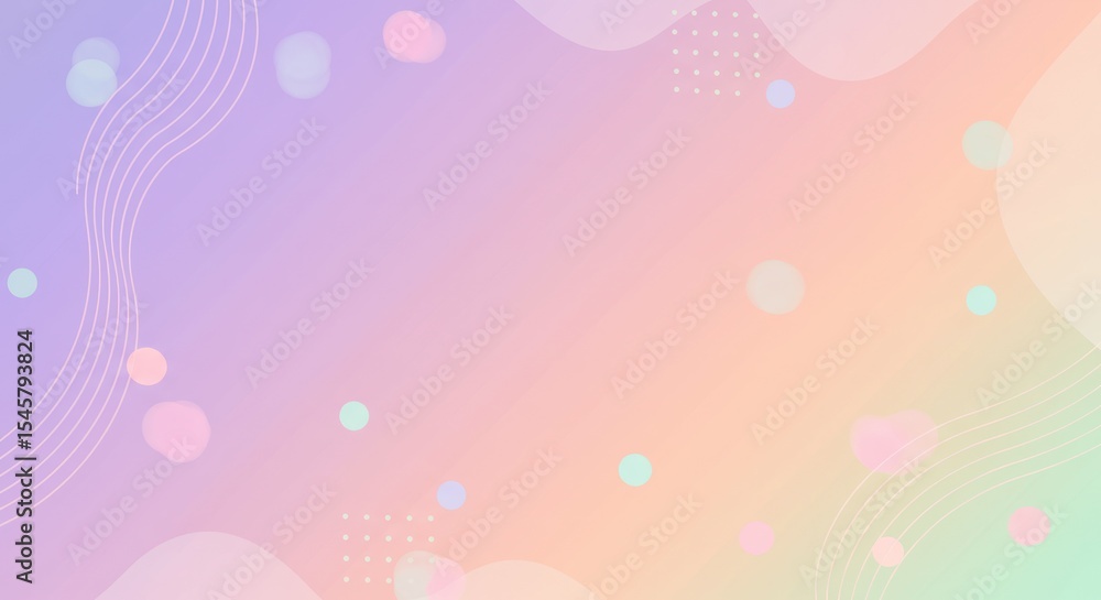 Poster abstract pastel colorful bokeh pattern with soft light effects for background design