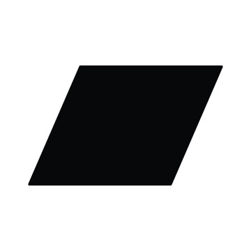 parallelogram geometric shapes icon
