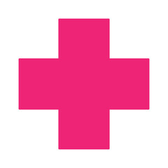 Obraz premium cross geometric shapes icon