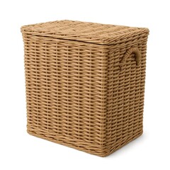 Stylish wicker storage basket for organization and decor.