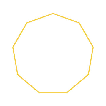nonagon geometric shapes icon
