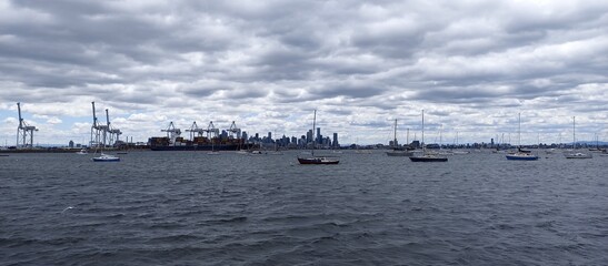 boats in the harbor