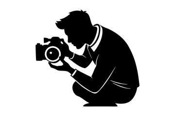 silhouette of a photographer