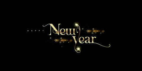 Happy newyear letters banner, Happy new year vector art and illustration. can use for, landing page, template, ui, web, mobile app, poster, banner, flyer, background