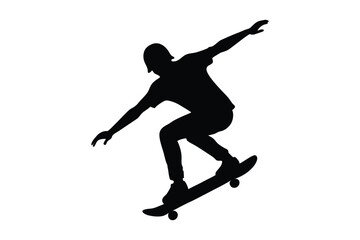 silhouette of a man jumping