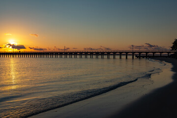 Obraz premium Pier sunrise