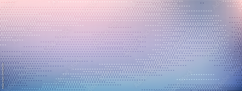 Aufkleber gradient background with white pixel blocks. abstract square pattern creates digital texture. retro 