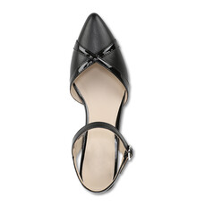 Women High Heel Leather Shoes On PNG Transparent Background With Natural Shadow .Cut-Out Clipping...