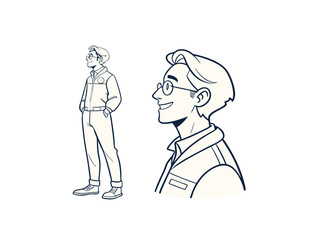 Unique Create A Professional Professional Character Desig Line Art Design