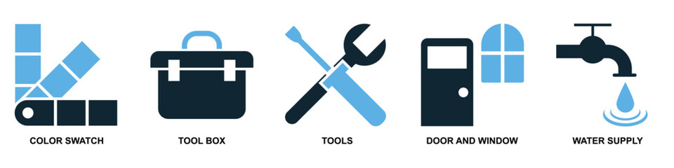 Set construction icon vector illustrating building a scene or stage. Ideal for film, theater, events, exhibition design, and creative production themes.