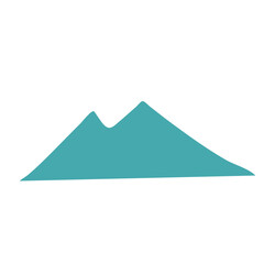 Blue mountain cartoon