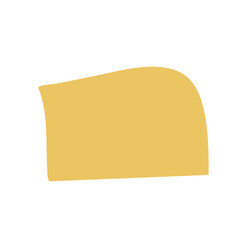 Yellow abstract shape