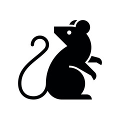 Rat Logo. Icon design. Template elements
