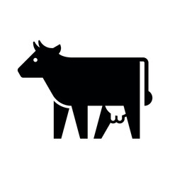 Cow Logo. Icon design. Template elements
