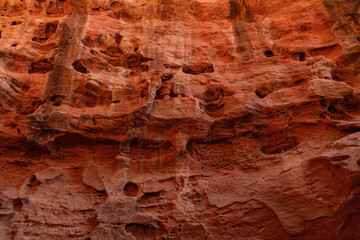 tafoni, Navajo Sandstone (Lower Jurassic), Jenny's Canyon Trail , Snow Canyon State Park, Utah geology. Red Cliffs National Conservation Area.