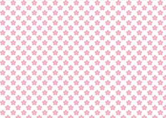 ピンクの桜の花びらのパターン 背景 壁紙素材のイラスト