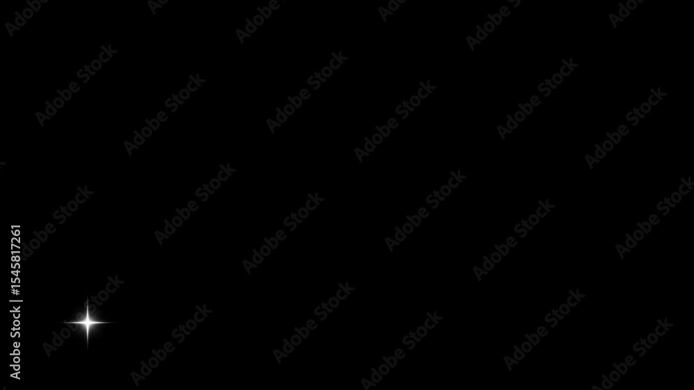 Poster explosion animation with interstellar background in dark scene with fire and light transition effect