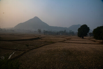 sunrise over the mountains