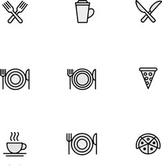Online Shopping Icon Set – Cart, Delivery & Payment