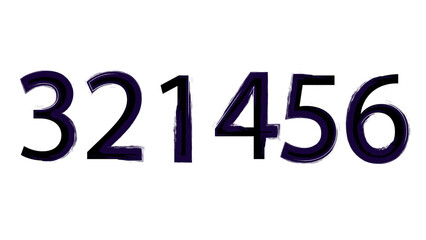 3D Gradient Number Style Illustration
