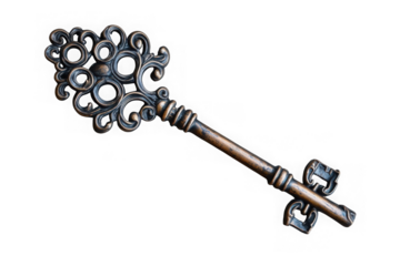 Antique Ornate Skeleton Key Vintage Metal Key Design