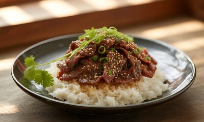 Beef Bulgogi Traditional Cuisine from South Korea