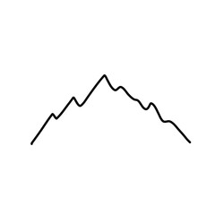 Outline of the mountain