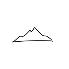 Outline of the mountain
