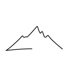 Outline of the mountain