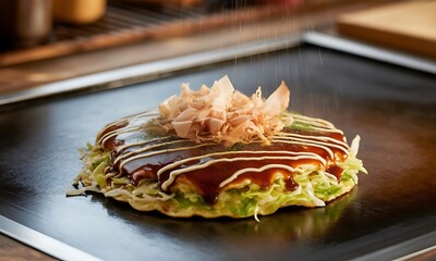 Okonomiyaki Traditional Cuisine from Japan